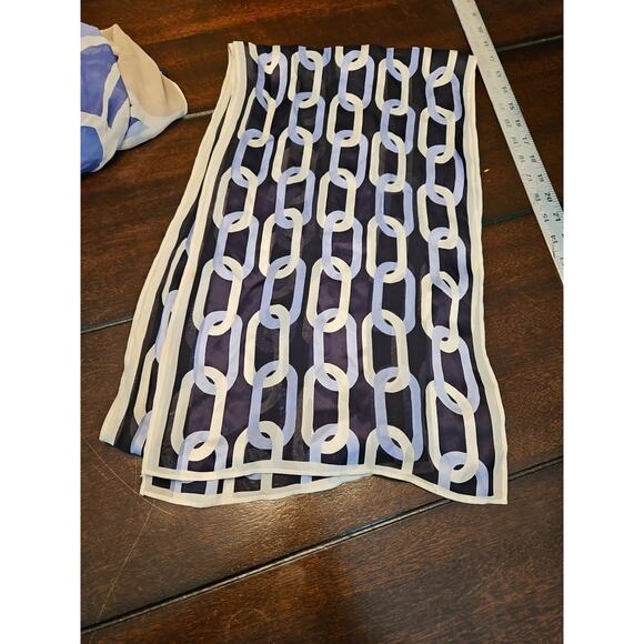 Banana Republic Scarf Nautical Print Scarf “Sailing Blue” - Picture 1 of 5